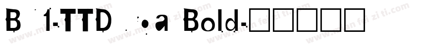BN1-TTDurga Bold字体转换